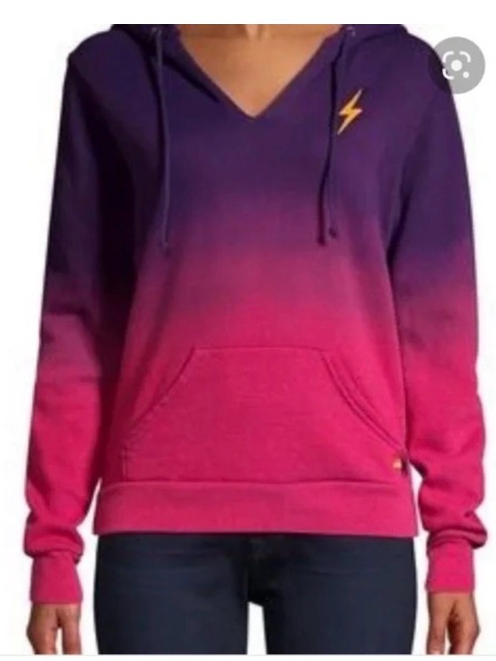 Aviator Nation size medium ombré hoodie sweatshirt